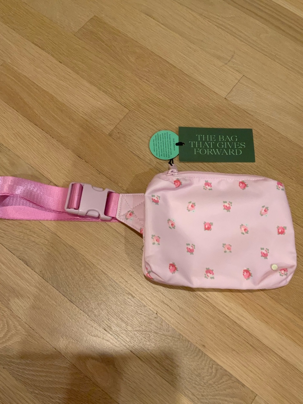 NWT LoveShackFancy Pink Floral Kids Waist Bag